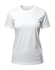 Naklejka premium Untitled design - Modern Slim-Fit White Cotton T-Shirt, Transparent Background PNG