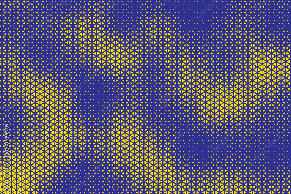 Fototapete abstract triangle halftone background. triangle vector abstract geometric background. Halftone triangular retro 80s pattern. Minimal style retro dynamic wallpaper.