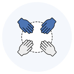 Collaborative Work icon, Stronger Together Unlocking the Power of Collaborative Work, Team Synergy Driving Success Through Collaboration