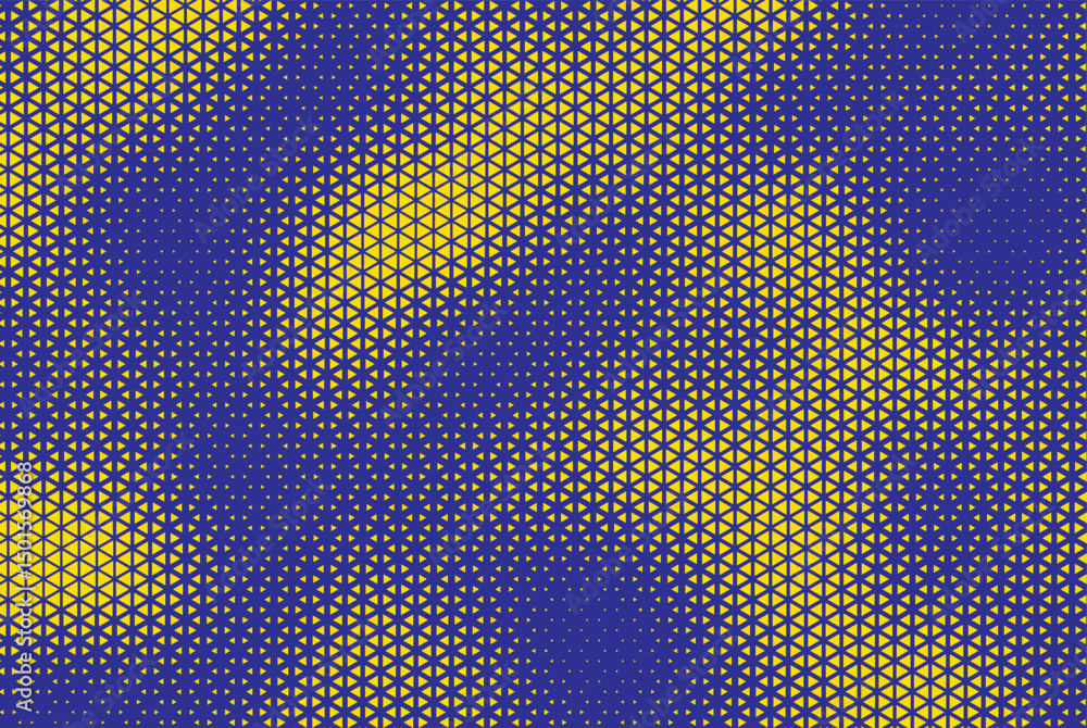 Leinwandbilder abstract triangle halftone background. triangle vector abstract geometric background. Halftone triangular retro 80s pattern. Minimal style retro dynamic wallpaper.