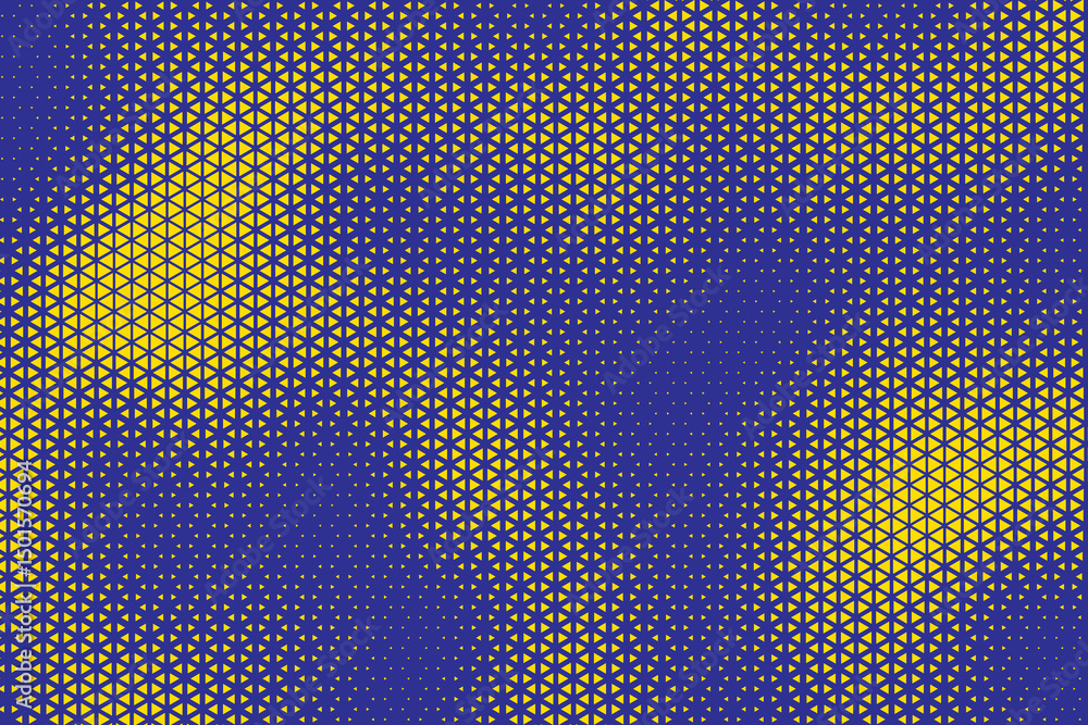 Fototapete abstract triangle halftone background. triangle vector abstract geometric background. Halftone triangular retro 80s pattern. Minimal style retro dynamic wallpaper.
