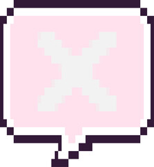Pixel Cross Mark