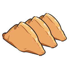 手書き_関西風いなり寿司_ベクター素材_02