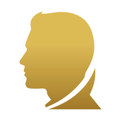 silhouette of a man head