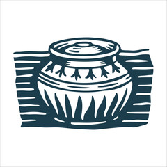 Stylized Onggi Jar for Kimchi Day