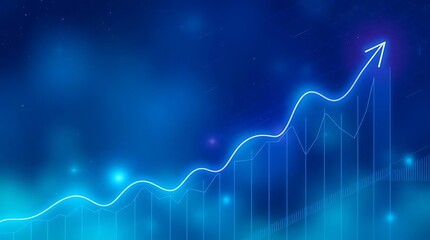 Abstract Blue and Purple Energy Wave - Flowing Light Background