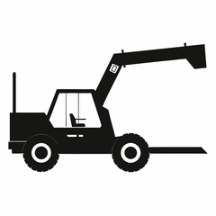 Naklejka premium excavator and truck