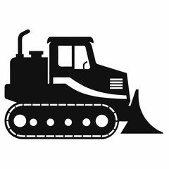 bulldozer vector illustration