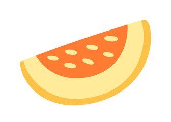 Melon fruit hand drawn vector illustration