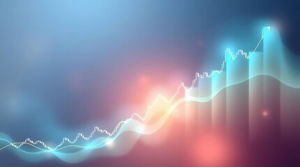 Abstract Blue and Purple Energy Wave - Flowing Light Background