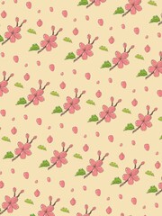 seamless floral pattern, cherry blossom