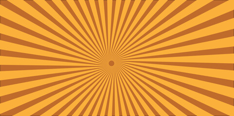 Fototapeta premium Abstract background with sunburst pattern. Vector Abstract orange sun rays and sunburst backdrop background. 