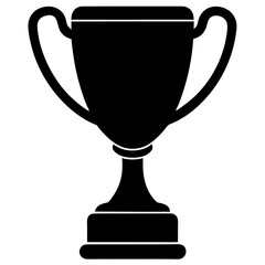 Classic Black Silhouette Champion Trophy Award Cup