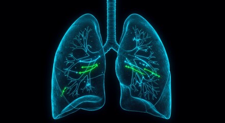 Human Lungs: Anatomy and Airflow Visualization