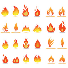 fire icons , fire icons set