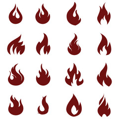 fire icons , fire icons set