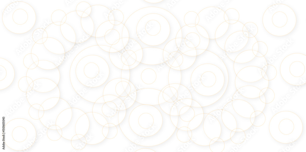 Aufkleber abstract white gradient circle pattern of 3d bubbles background template. abstract white modern tran