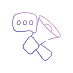 Advertisement icon vector stock illustration