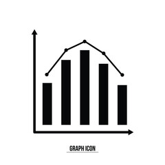 Graph icons. Vector illustration include icon - data analysis, diagram, stat, histogram, economy outline pictogram for infographic statistic presentation. Editable Stroke in eps10.