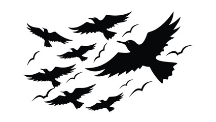 Birds in Stormy Skies