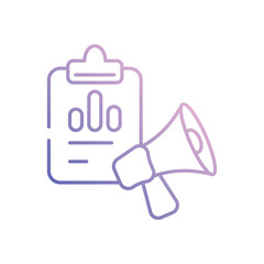 Content Marketing icon vector stock illustration