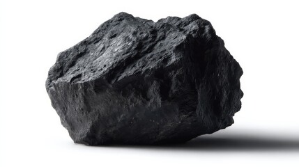 Close-up of graphite mineral showing dark gray