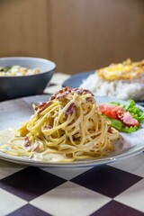 Western food, spaghetti, rice,salted egg fried chicken