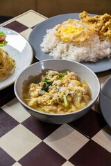 Western food, spaghetti, rice,salted egg fried chicken