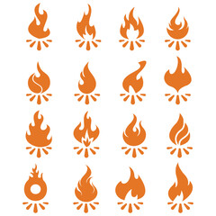 fire icons , fire icons set