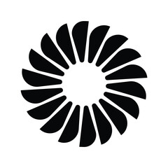 Elemen Desain Floral Abstrak