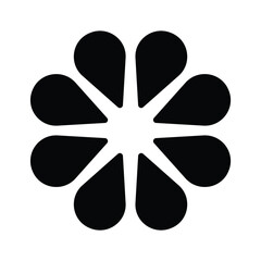 Elemen Desain Floral Abstrak