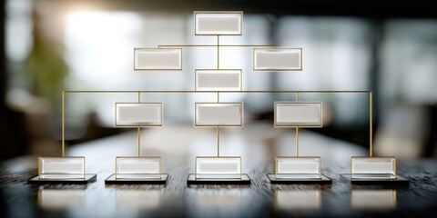 Business Hierarchy and Workflow Automation Flowchart