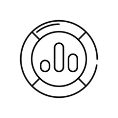 Data Analytics icon vector stock illustration