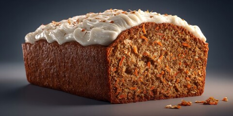 Elegant Carrot Cake Loaf with Cream Cheese Frosting