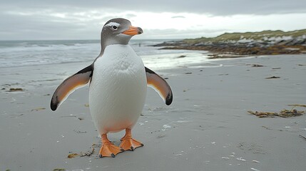 Penguin on Beach