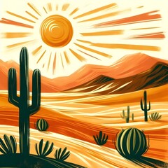 cactus in desert