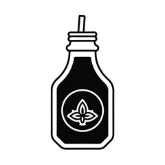 sugarcane juice bottle with vintage label design