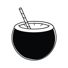 sugarcane juice in a coconut shell