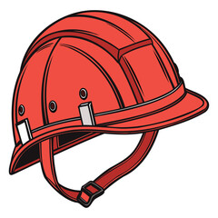 Minimal Labor Day Helmet Icon Vector Isolated on transparent background