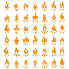 fire icons , fire icons set