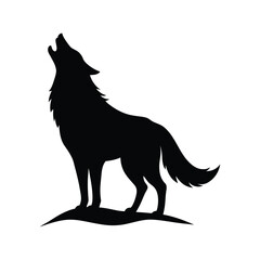 Howling Wolf Mystic Wild Vector Silhouette