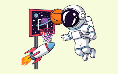Astronaut vector design, vector illustration,  Astronaut design, silhouette style.
