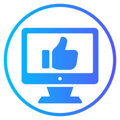 Obraz premium like gradient icon