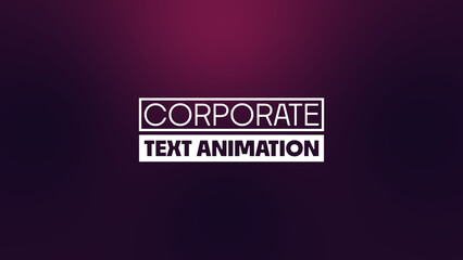Corporate Text Animation