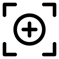 Fototapeta premium focus line icon