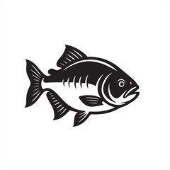 vector illustration of a fish
