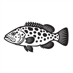 vector illustration of a fish