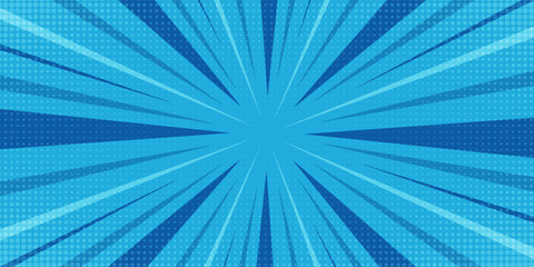 Comic abstract blue background - Comic Syle