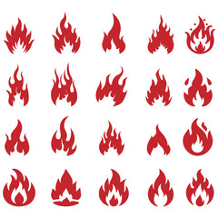 fire icons , fire icons set