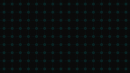 Abstract blue and green geometric pattern with seamless round tile design